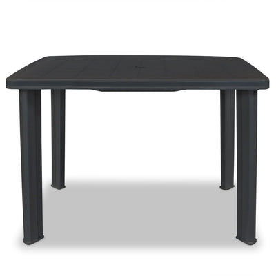 Garden Table Anthracite 101x68x72 cm Plastic