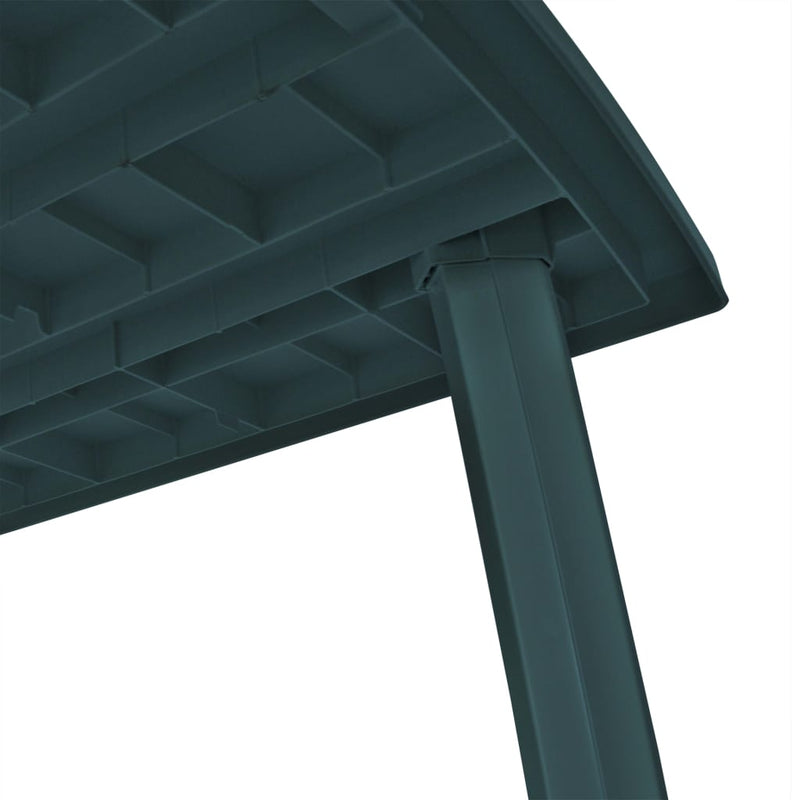 Garden Table Green 210x96x72 cm Plastic