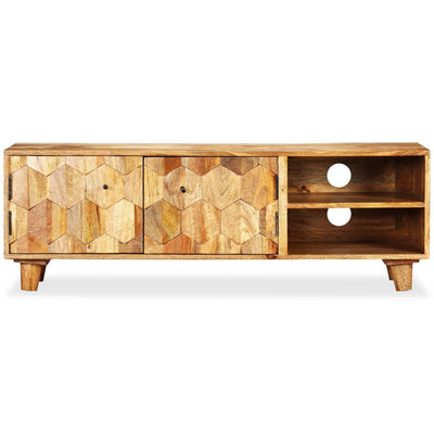 TV Cabinet Solid Mango Wood 118x35x40 cm