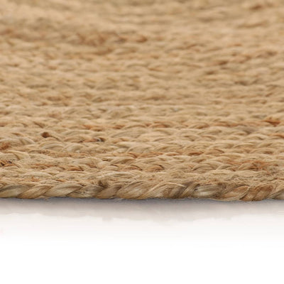 Area Rug Braided Jute 150 cm Round