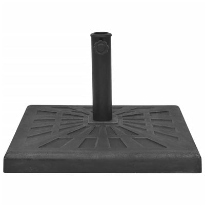 Parasol Base Resin Square Black 19 kg