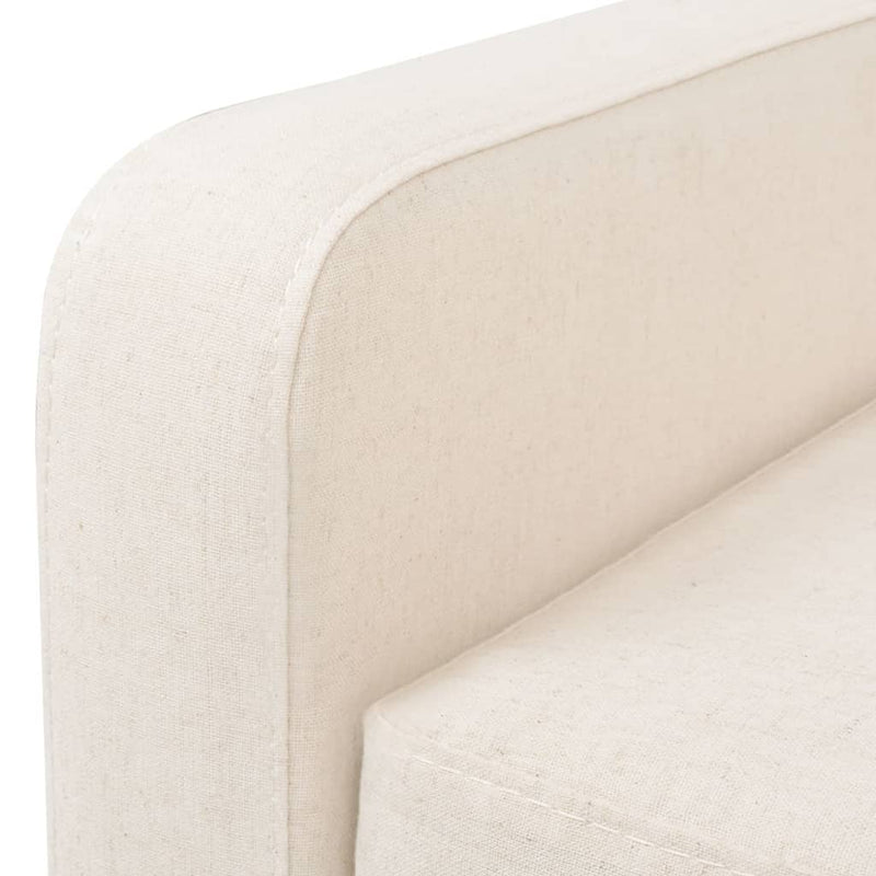 Armchair Cream White Fabric