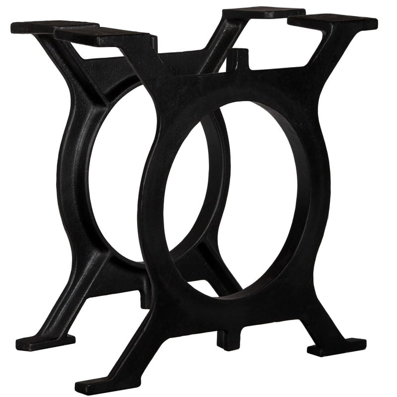 Coffee Table Legs 2 pcs O-Frame Cast Iron