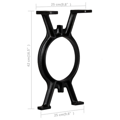 Bench Legs 2 pcs O-Frame Cast Iron