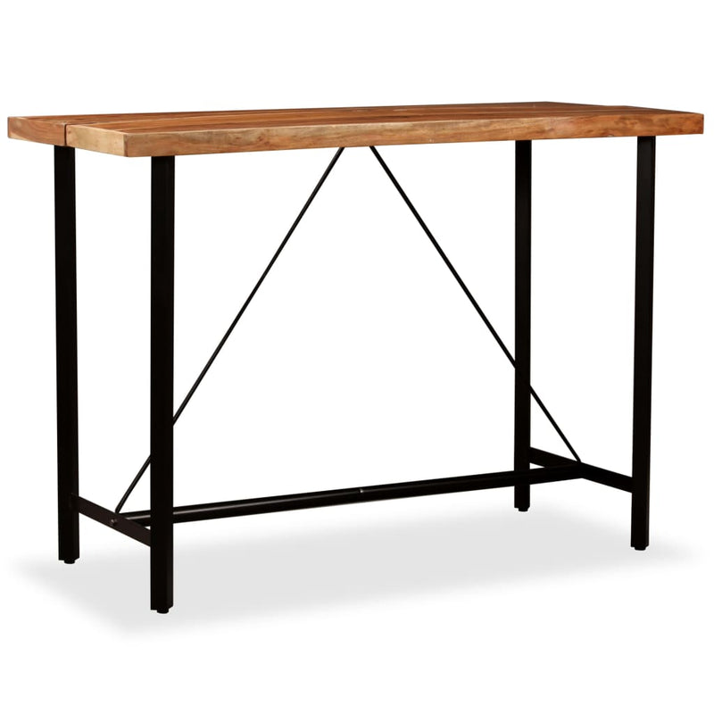 Bar Table 150x70x107 cm Solid Acacia Wood