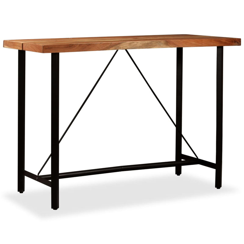 Bar Table 150x70x107 cm Solid Acacia Wood