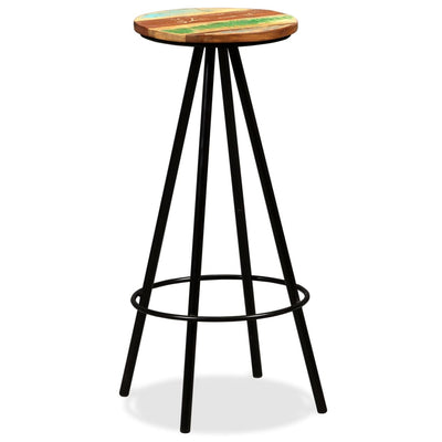 Bar Stools 4 pcs Solid Reclaimed Wood