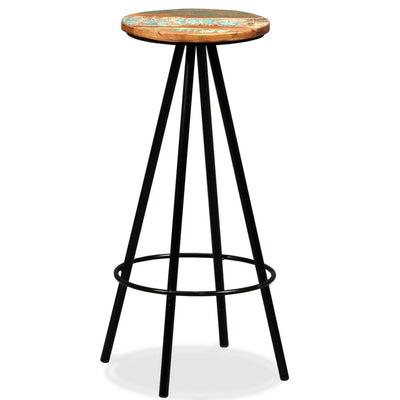 Bar Stools 4 pcs Solid Reclaimed Wood