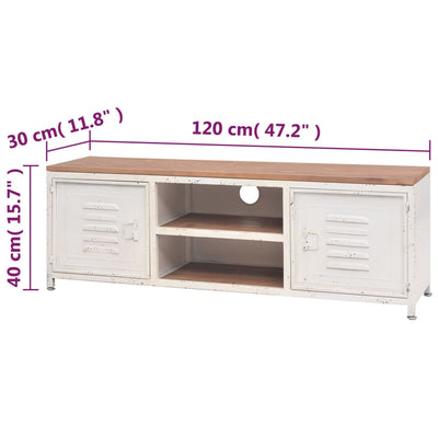 TV Cabinet 120x30x40 cm White