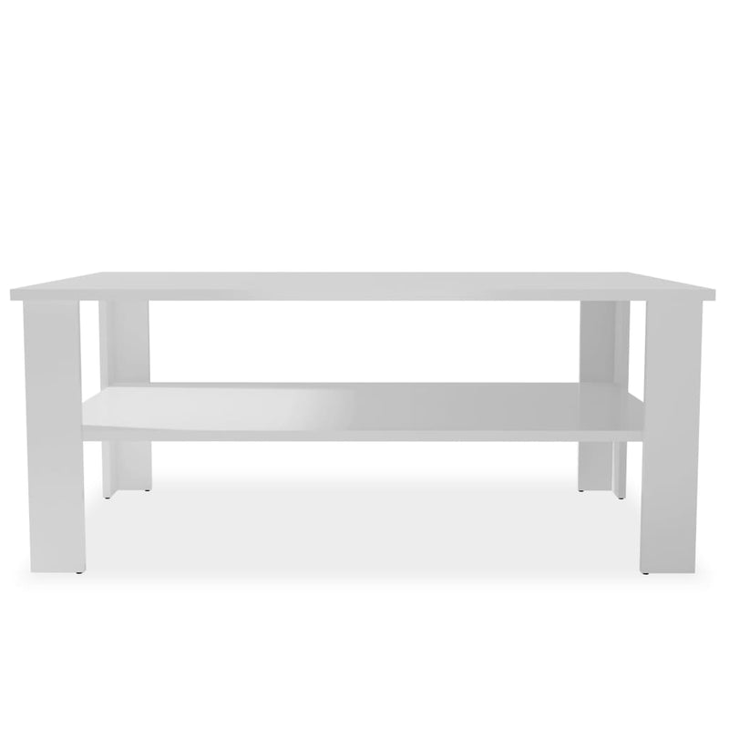 Coffee Table Engineered Wood 100x59x42 cm White