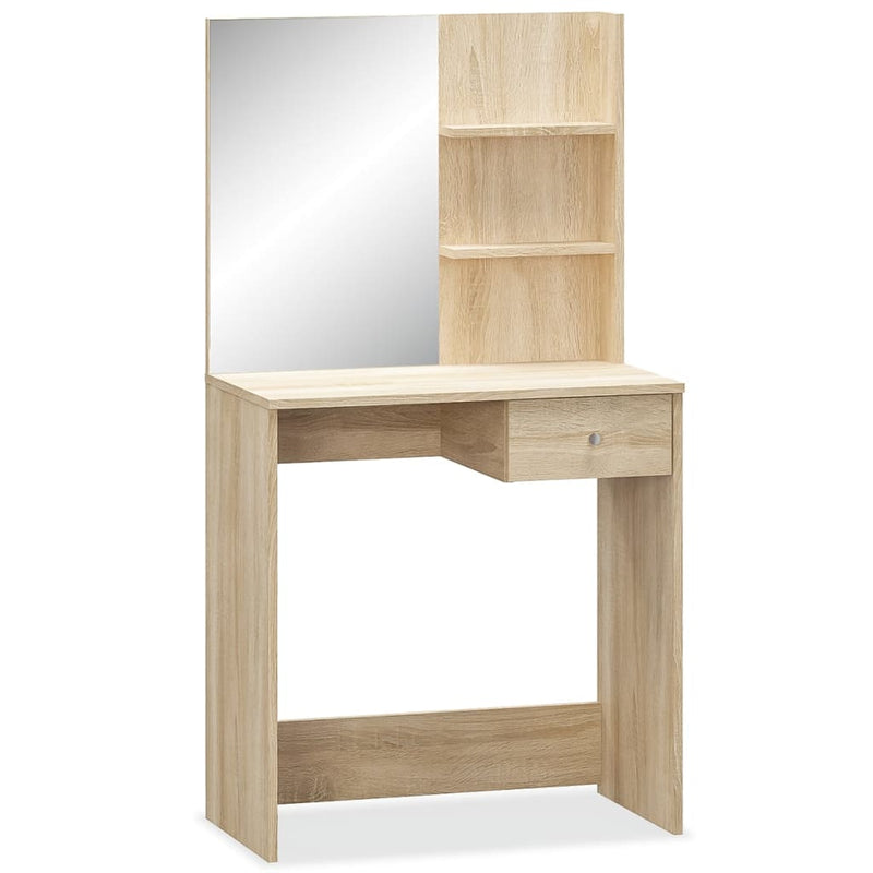 Dressing Table Engineered Wood 75x40x141 cm Oak