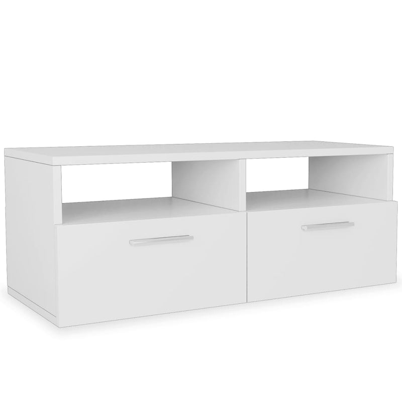 TV Cabinet Engineered Wood 95x35x36 cm White