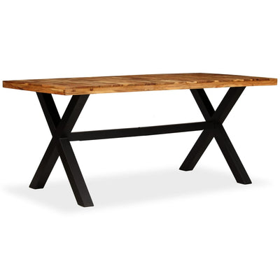 Dining Table Solid Acacia and Mango Wood 180x90x76 cm