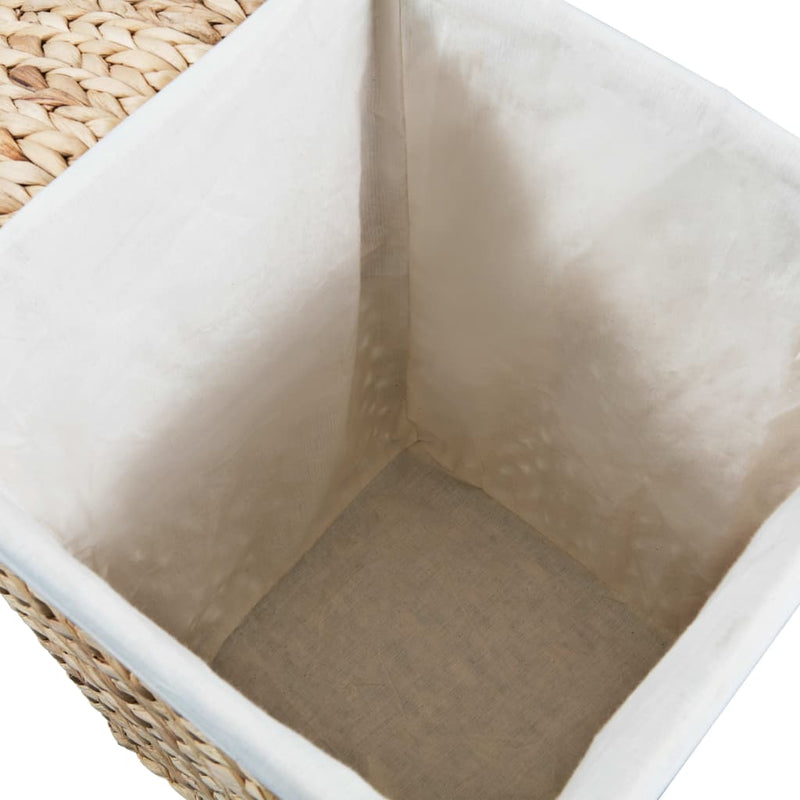 Laundry Basket Set 2 Pieces Water Hyacinth