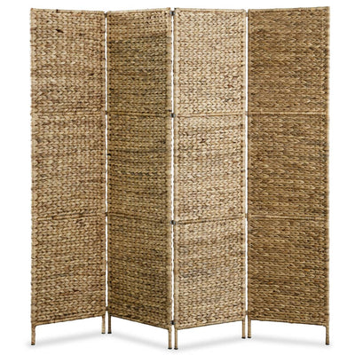 4-Panel Room Divider 154x160 cm Water Hyacinth