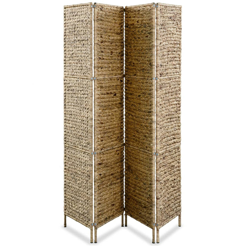 4-Panel Room Divider 154x160 cm Water Hyacinth