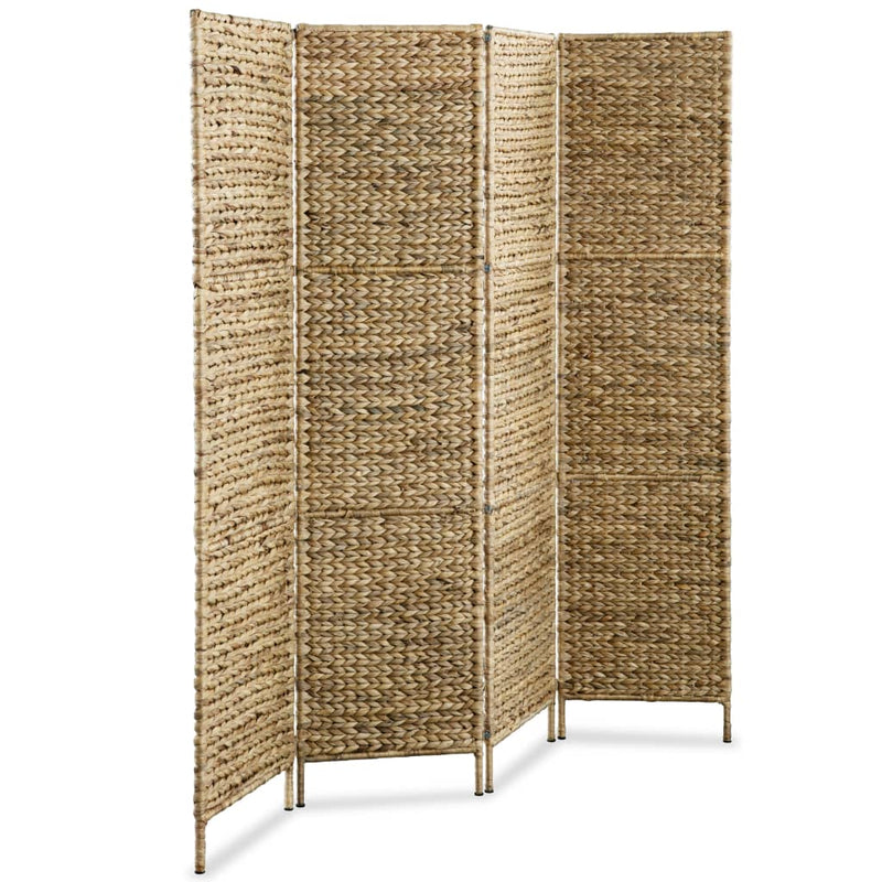 4-Panel Room Divider 154x160 cm Water Hyacinth