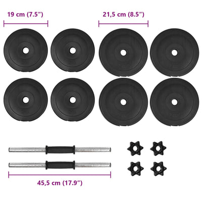 14 Piece Dumbbell Set 20 kg