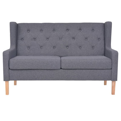 Sofa Set 3 Pieces Fabric Grey