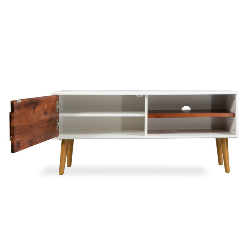 TV Cabinet Solid Acacia Wood 120x35x45 cm