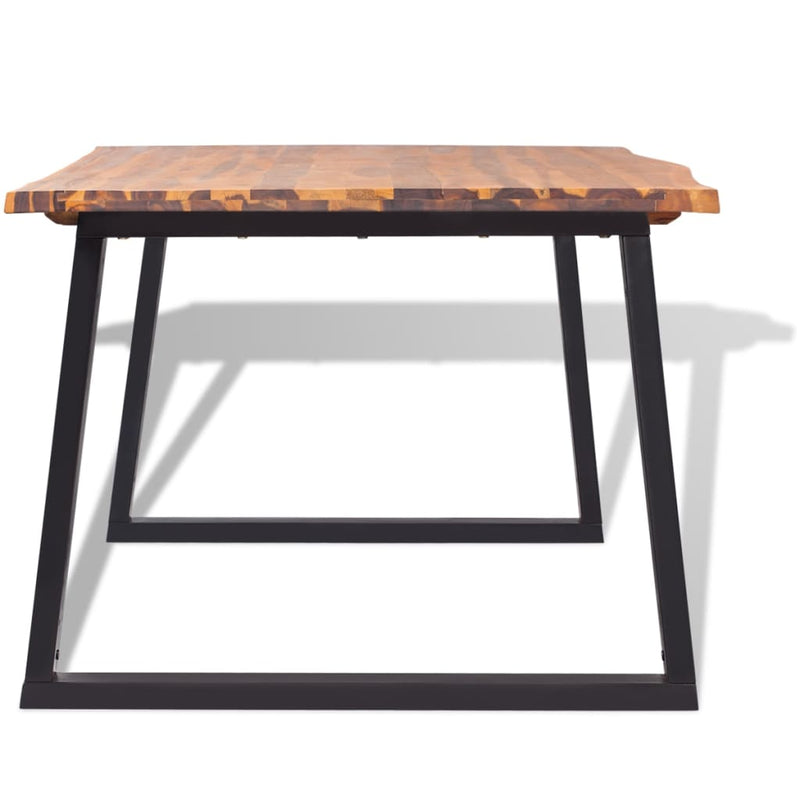 Dining Table Solid Acacia Wood 200x90x75 cm