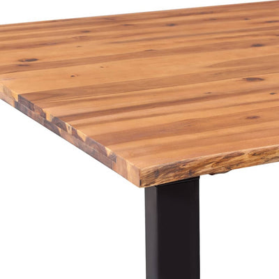 Dining Table Solid Acacia Wood 200x90x75 cm