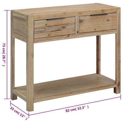 Console Table 82x33x73 cm Solid Acacia Wood