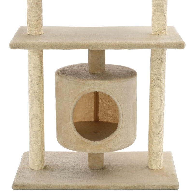 Cat Tree with Sisal Scratching Posts 95 cm Beige