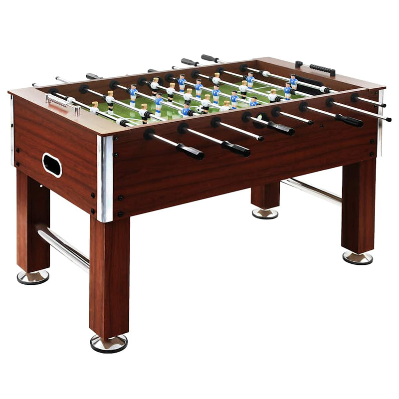 Football Table Steel 60 kg 140x74.5x87.5 cm Brown