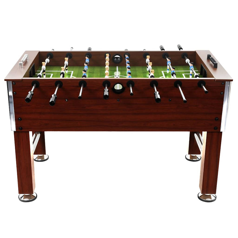 Football Table Steel 60 kg 140x74.5x87.5 cm Brown