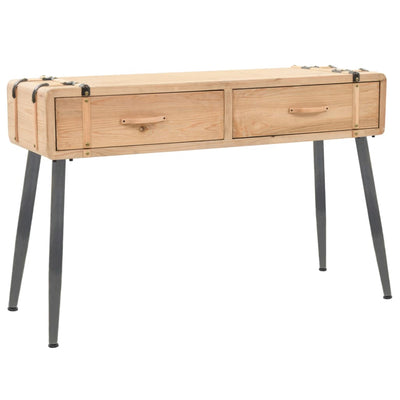 Console Table Solid Fir Wood 115x40.5x76 cm