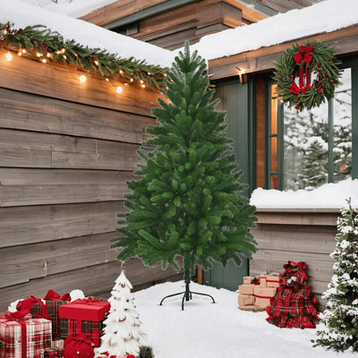 Faux Christmas Tree 210 cm Lifelike Needles Green