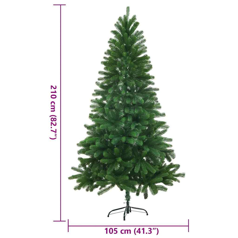 Faux Christmas Tree 210 cm Lifelike Needles Green