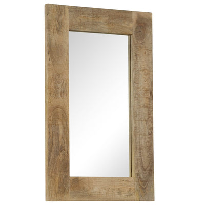 Mirror Solid Mango Wood 50x80 cm