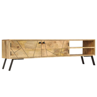 TV Cabinet Solid Mango Wood 140x30x40 cm