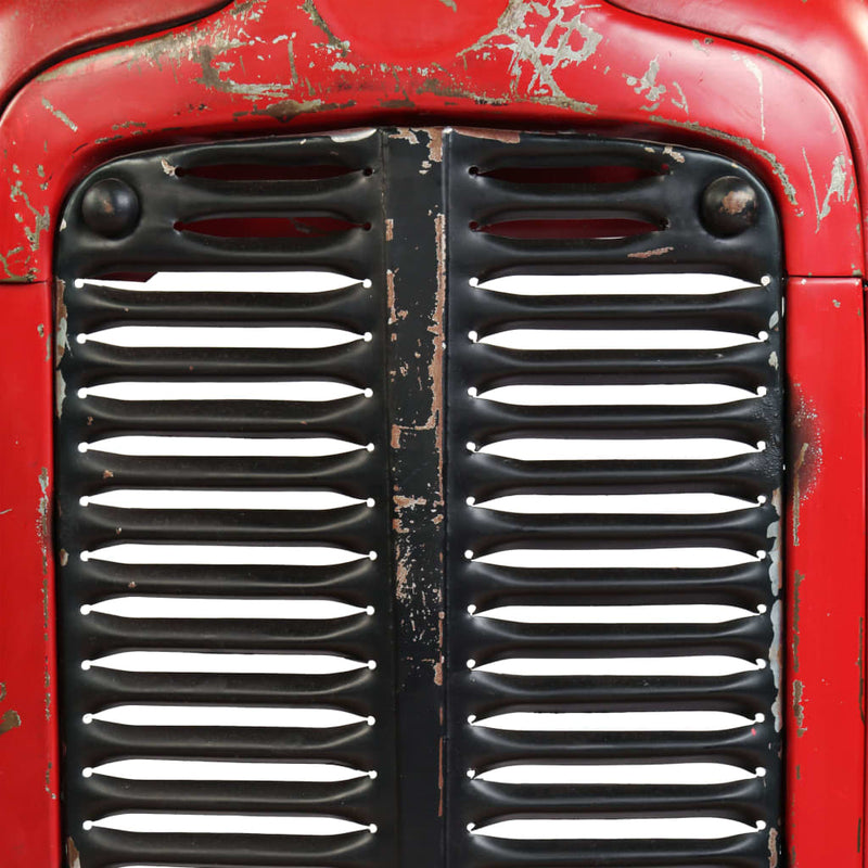 Tractor Bar Table Solid Mango Wood Red 60x120x107 cm