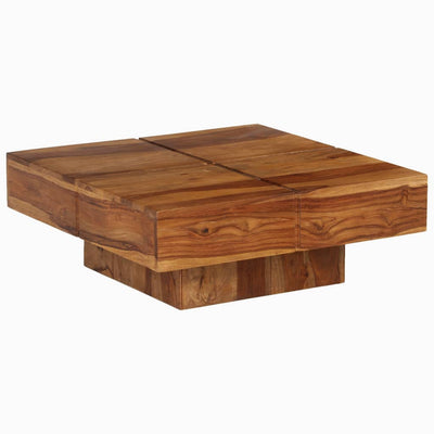 Coffee Table 80x80x30 cm Solid Wood Acacia