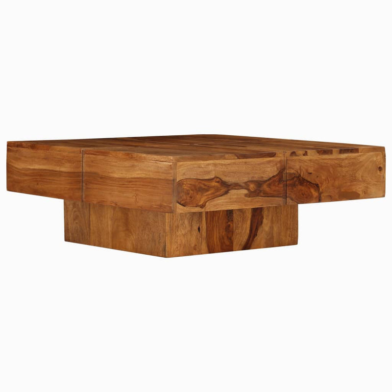 Coffee Table 80x80x30 cm Solid Wood Acacia