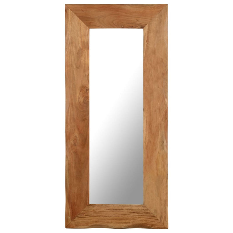 Cosmetic Mirror 50x110 cm Solid Acacia Wood