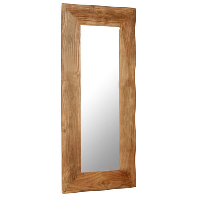 Cosmetic Mirror 50x110 cm Solid Acacia Wood