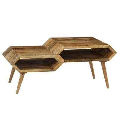 Coffee Table Solid Mango Wood 104x50x45 cm