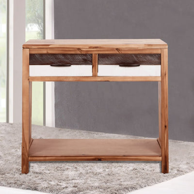 Console Table Solid Acacia Wood 86x30x75 cm