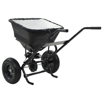 Walk Behind Salt Spreader PVC and Steel 106x73x76 cm 45 L