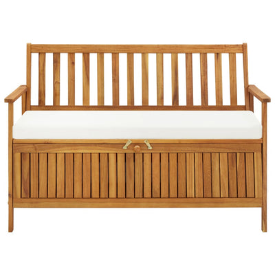 Garden Storage Bench Solid Acacia Wood 120x63x84 cm