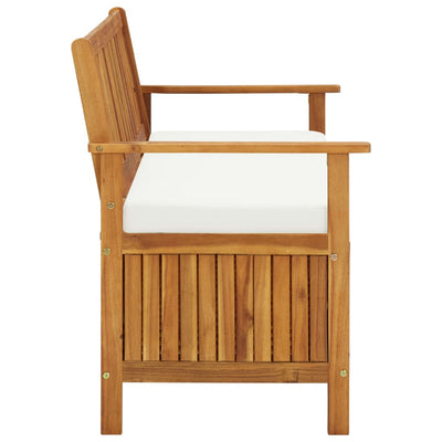 Garden Storage Bench Solid Acacia Wood 120x63x84 cm