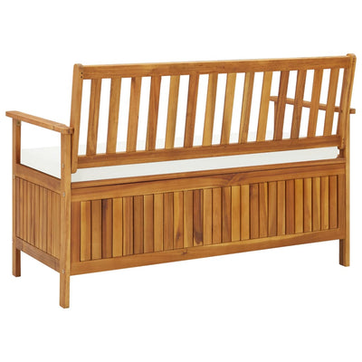 Garden Storage Bench Solid Acacia Wood 120x63x84 cm