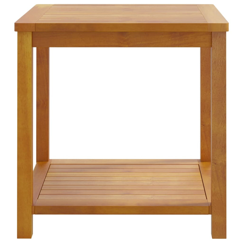 Side Table Solid Acacia Wood 45x45x45 cm