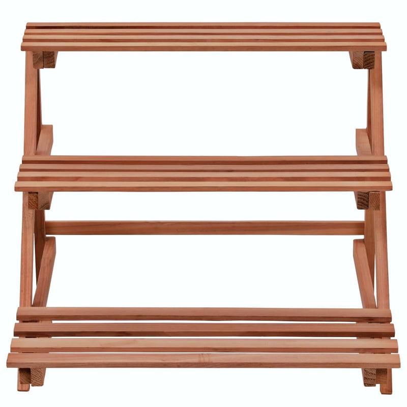 3-Tier Plant Stand Cedar Wood 48x45x40 cm