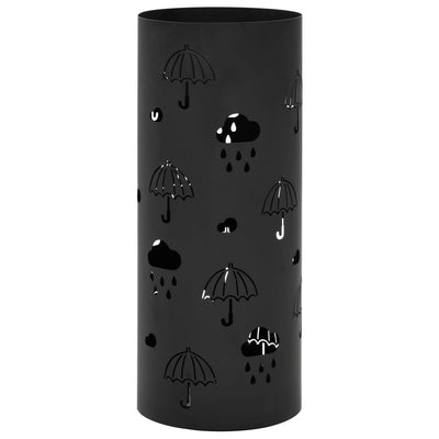 Umbrella Stand Umbrellas Steel Black