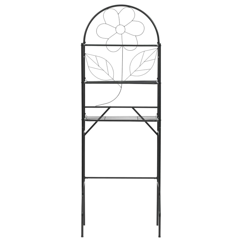 Toilet Rack Black 60x33x174 cm